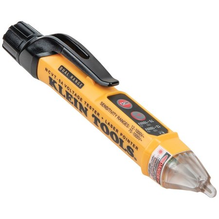 Klein Tools Non-Contact Voltage Tester Pen, Dual Range, with Laser Pointer NCVT-5A